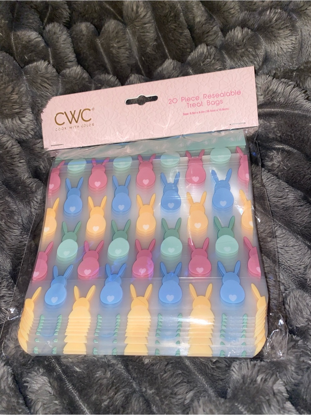 Pastel Easter Resealable Treat Bags - Multicolor